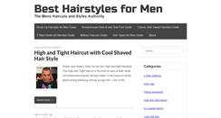 Desktop Screenshot of besthairstylesformen.net